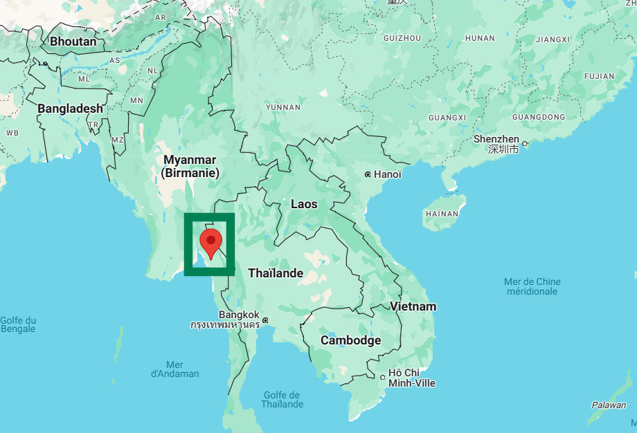 Capture d'écran montrant l'emplacement de Hpa-An