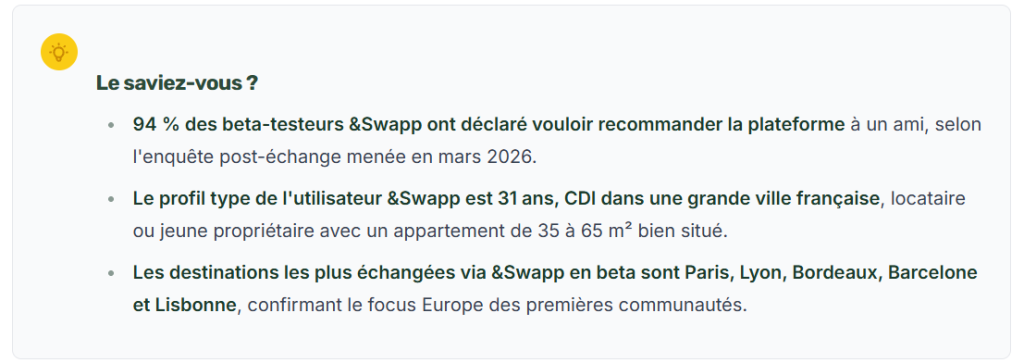 Avis de la plateforme &Swapp