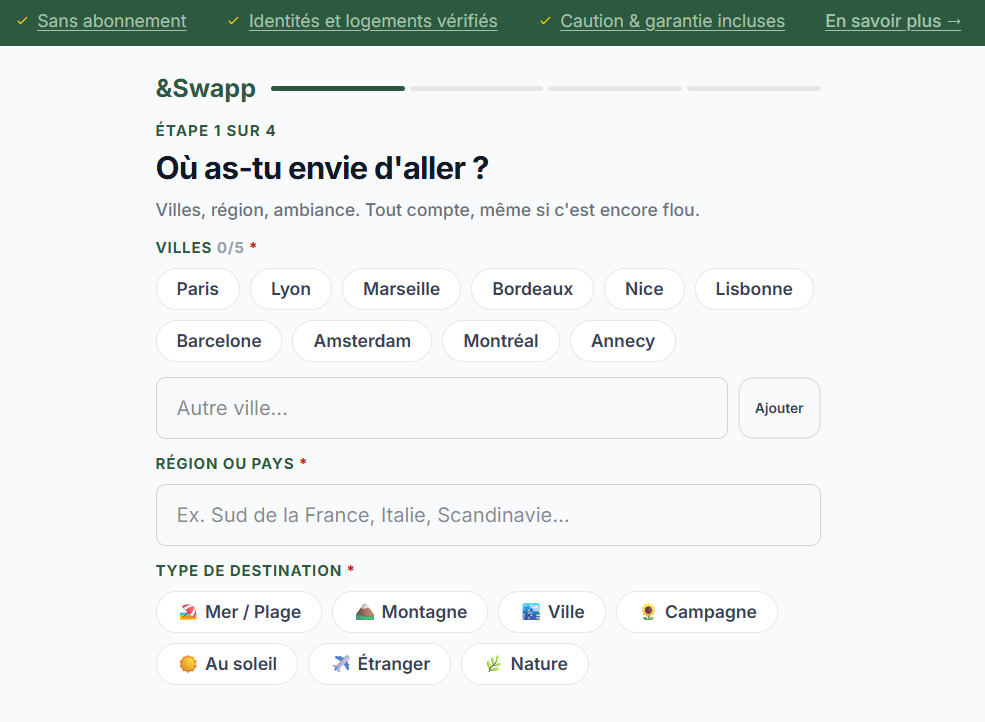 recherche-projet-andswapp Capture d'écran du site andswapp
